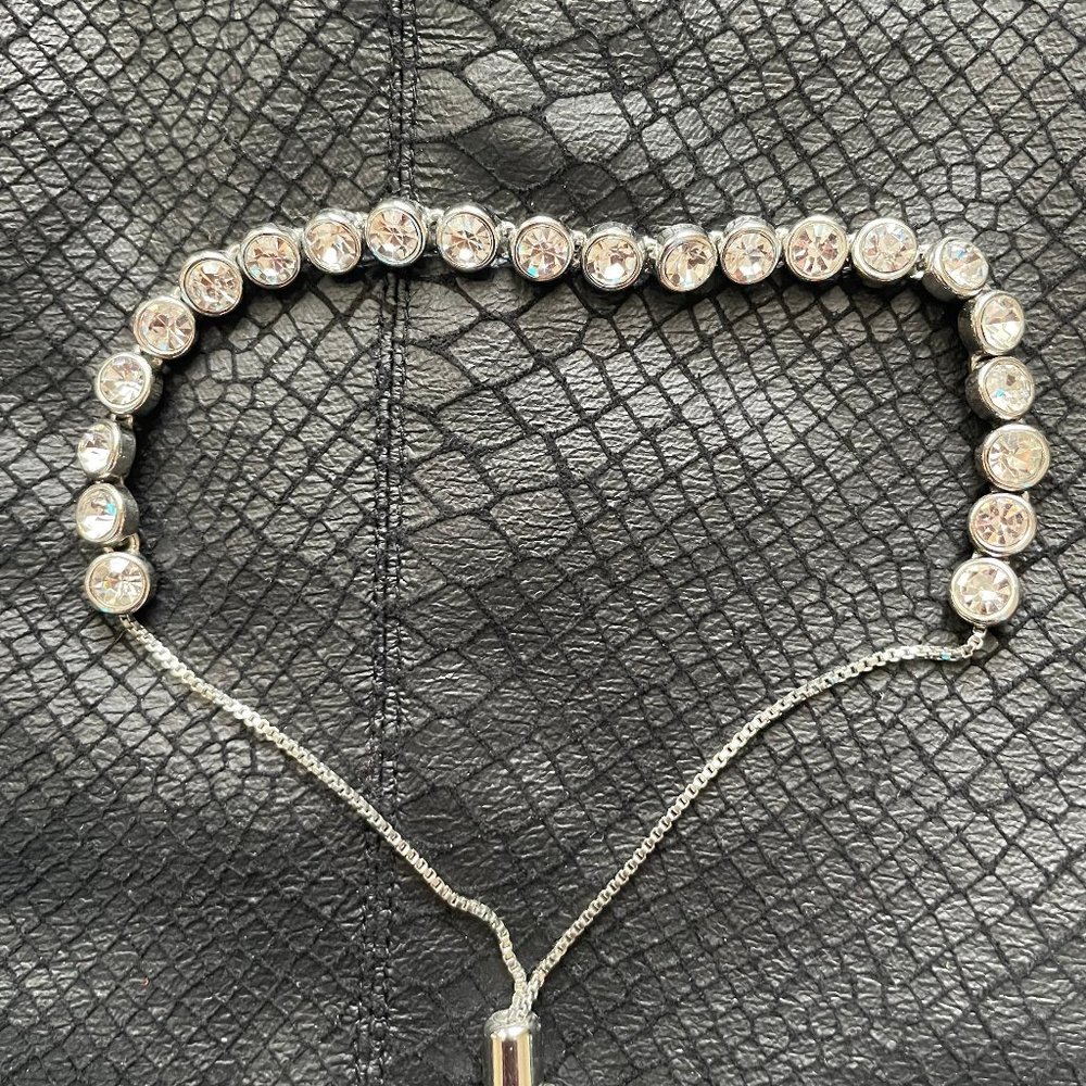 Premier Design Silver Rhinestone Bracelet